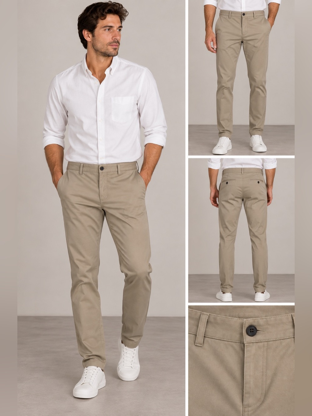 Amazon Essentials Men’s Khaki Chino Pants 32x32 Like New